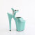 Pleaser FLAMINGO-809GP Platform Sandalettes Patent Glitter Turquoise EU-38 / US-8