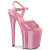 Pleaser FLAMINGO-809GP Platform Sandalettes Patent Hologram Smoke Pink EU-35 / US-5