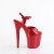 Pleaser FLAMINGO-809GP Platform Sandalettes Patent Glitter Red EU-37 / US-7