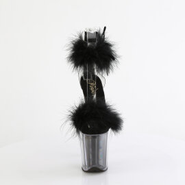 Pleaser FLAMINGO-824F Platform Sandalettes Clear Black...