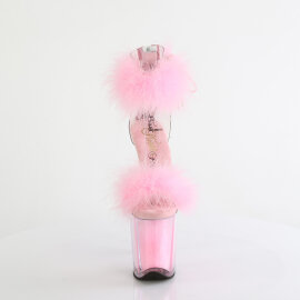 Pleaser FLAMINGO-824F Platform Sandalettes Clear Pink EU-37 / US-7