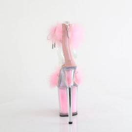 Pleaser FLAMINGO-824F Platform Sandalettes Clear Pink EU-35 / US-5