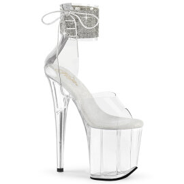 Pleaser FLAMINGO-824RS Platform Sandalettes Clear...