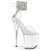 Pleaser FLAMINGO-824RS Platform Sandalettes Clear Rhinestones Transparent EU-42 / US-12