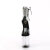 Pleaser FLAMINGO-824RS Platform Sandalettes Clear Rhinestones Transparent Black EU-35 / US-5