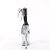 Pleaser FLAMINGO-824RS Platform Sandalettes Clear Rhinestones Transparent Black EU-35 / US-5