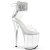 Pleaser FLAMINGO-824RS-02 Platform Sandalettes Clear Rhinestones Transparent EU-37 / US-7