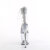 Pleaser FLAMINGO-824RS-02 Platform Sandalettes Clear Rhinestones Transparent EU-38 / US-8