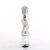 Pleaser FLAMINGO-824RS-02 Platform Sandalettes Clear Rhinestones Transparent EU-40 / US-10