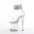 Pleaser FLAMINGO-824RS-02 Platform Sandalettes Clear Rhinestones Transparent EU-40 / US-10