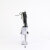Pleaser FLAMINGO-827RS Platform Sandalettes Clear Rhinestones Silver Black EU-35 / US-5