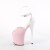 Pleaser FLAMINGO-868 Platform Sandalettes Patent Baby Pink EU-35 / US-5