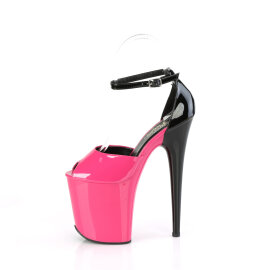 Pleaser FLAMINGO-868 Platform Sandalettes Patent Pink EU-37 / US-7
