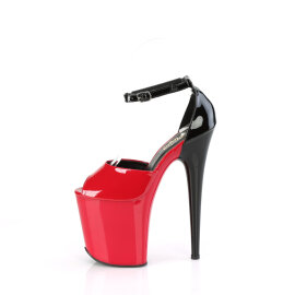 Pleaser FLAMINGO-868 Platform Sandalettes Red EU-37 / US-7