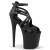 Pleaser FLAMINGO-877 Platform Sandalettes Clear Black EU-35 / US-5