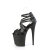 Pleaser FLAMINGO-877 Platform Sandalettes Clear Black EU-35 / US-5