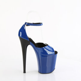 Pleaser FLAMINGO-884 Platform Sandalettes Blue EU-35 / US-5