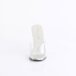 Fabulicious GALA-01DM Mules Clear Rhinestones Silver...