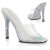 Fabulicious GALA-01DML Mules Clear Rhinestones Silver EU-35 / US-5