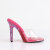 Fabulicious GALA-01DMM Mules Clear Rhinestones Pink EU-37 / US-7