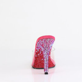 Fabulicious GALA-01DMM Mules Clear Rhinestones Pink EU-39 / US-9