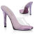 Fabulicious GALA-01DMM Mules Clear Rhinestones Purple EU-35 / US-5