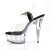 Pleaser DELIGHT-608 Clear-Black/Clear EU-42 / US-12