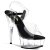 Pleaser DELIGHT-608 Clear-Black/Clear EU-35 / US-5