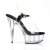 Pleaser DELIGHT-608 Clear-Black/Clear EU-37 / US-7