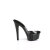 Pleaser GLEAM-601 Platform Mules Clear Black Transparent EU-40 / US-10