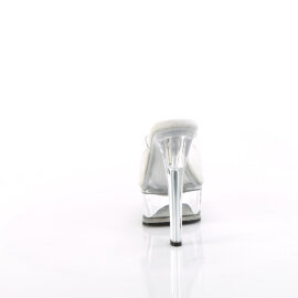 Pleaser GLEAM-601 Platform Mules Clear EU-37 / US-7