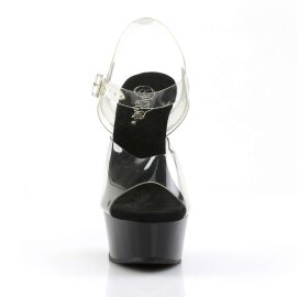 Pleaser DELIGHT-608 Clear/Black EU-41 / US-11