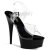 Pleaser DELIGHT-608 Clear/Black EU-35 / US-5