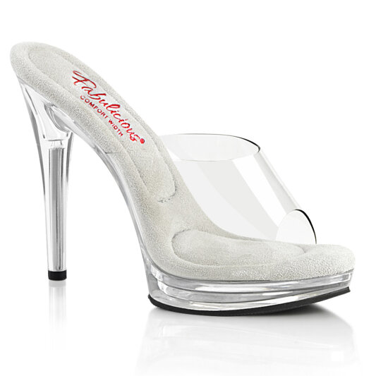Fabulicious GLORY-501 Mules Clear EU-41 / US-11