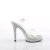 Fabulicious GLORY-508DM Sandalettes Clear Rhinestones Silver EU-37 / US-7