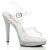 Fabulicious GLORY-508DM Sandalettes Clear Rhinestones Silver EU-40 / US-10