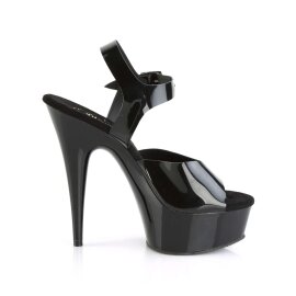 Pleaser DELIGHT-608N Black (Jelly-Like) TPU/Black EU-40 / US-10