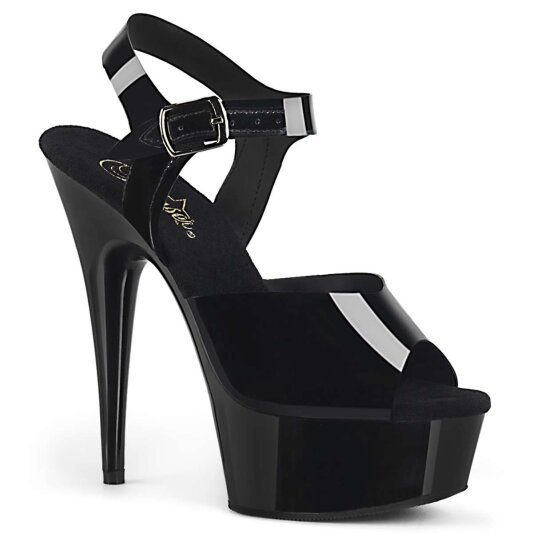Pleaser DELIGHT-608N Black (Jelly-Like) TPU/Black EU-37 / US-7