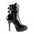 Devious INDULGE-1026 Platform Ankle Boots Patent Black EU-39 / US-9