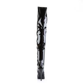 Devious INDULGE-3000 Platform Overknee Boots Patent Black EU-36 / US-6