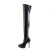 Devious INDULGE-3000 Platform Overknee Boots Faux Leather Black EU-38 / US-8