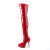 Devious INDULGE-3000 Platform Overknee Boots Patent Red EU-44 / US-14