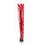 Devious INDULGE-3000 Platform Overknee Boots Patent Red EU-44 / US-14