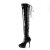 Devious INDULGE-3063 Platform Overknee Boots Patent Black EU-44 / US-14