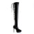 Devious INDULGE-3063 Platform Overknee Boots Patent Black EU-44 / US-14