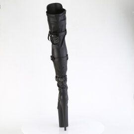 Pleaser INFINITY-3028 Platform Overknee Boots Faux Leather Black EU-39 / US-9