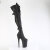 Pleaser INFINITY-3028 Platform Overknee Boots Faux Leather Black EU-39 / US-9