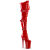 Pleaser INFINITY-3028 Platform Overknee Boots Patent Red EU-39 / US-9