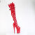 Pleaser INFINITY-3028 Platform Overknee Boots Patent Red EU-35 / US-5
