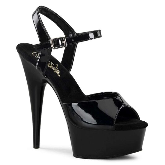 Pleaser DELIGHT-609 Black Patent/Black EU-35 / US-5